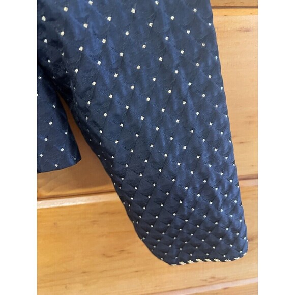 Vtg Maggy London Lined Blazer Women’s 6 Button Up Black W/ Gold Thread Jacket - Picture 6 of 6